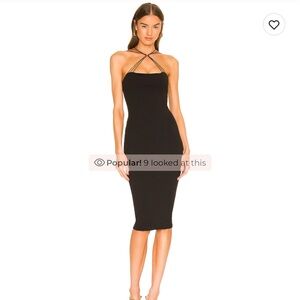 Nookie Trinity Two-Way Midi Dress — Black